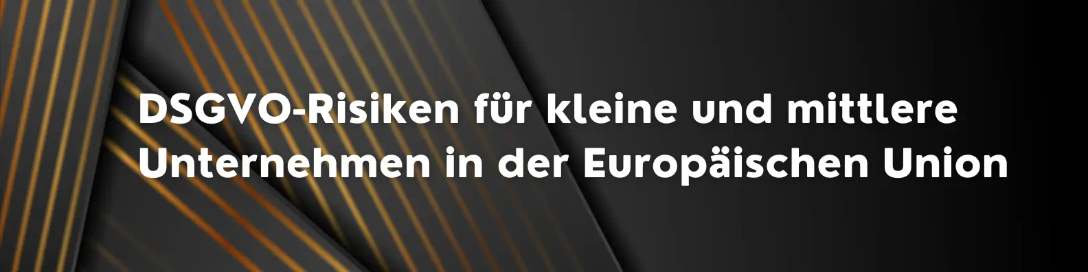 DSGVO-Risiken für kleine und mittlere Unternehmen in der Europäischen Union 