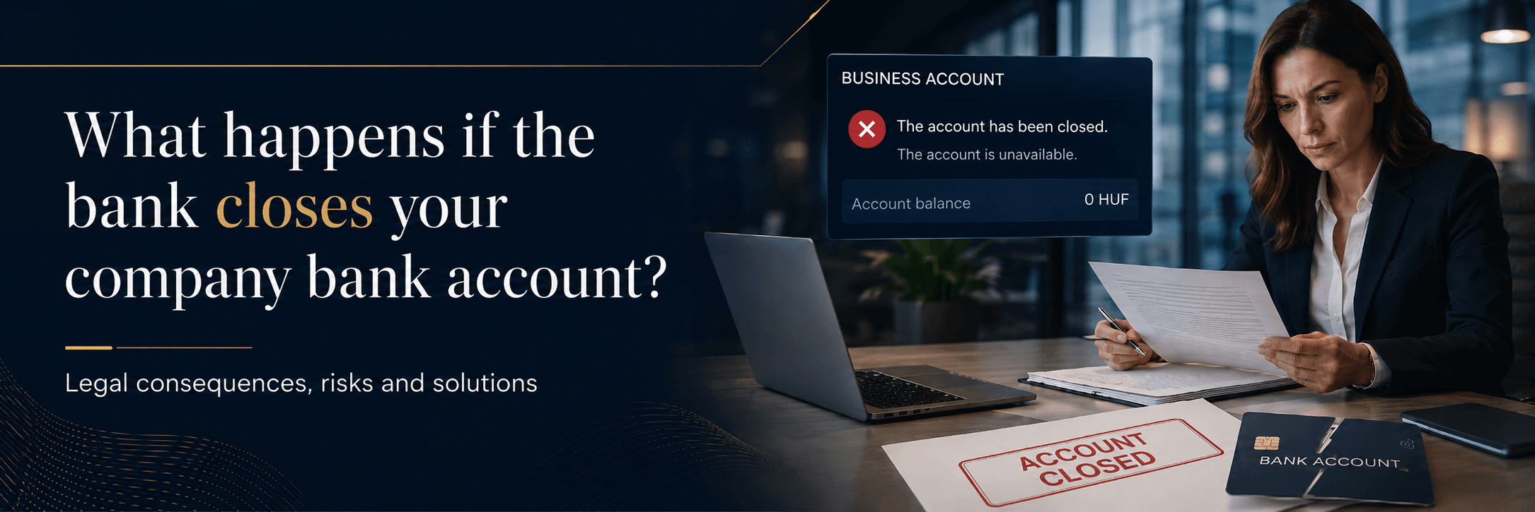 What happens if the bank does not open an account for a Hungarian company?