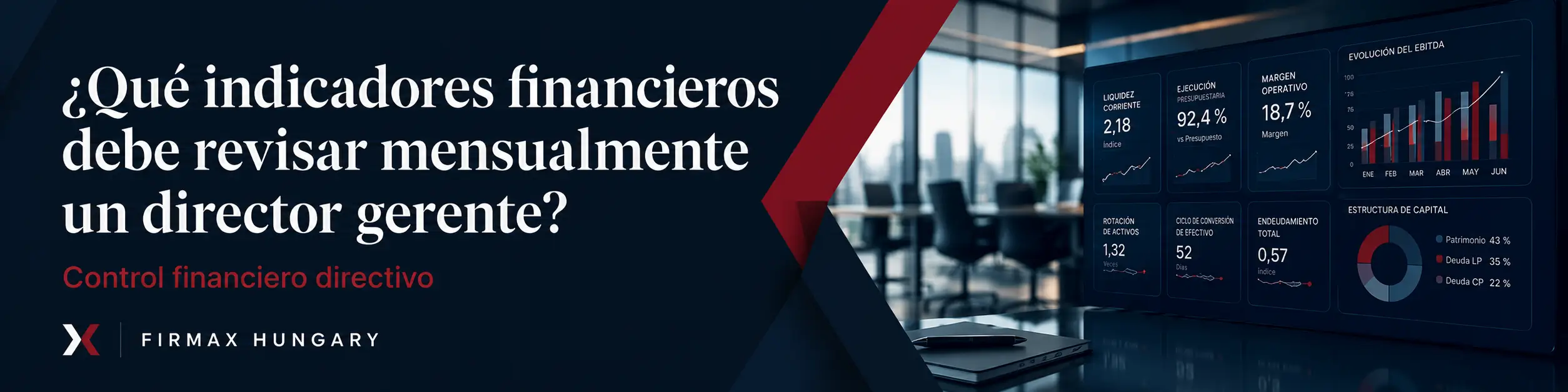 ¿Qué indicadores financieros debería supervisar mensualmente el director general de una sociedad de responsabilidad limitada?